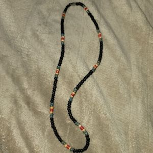 Wood bead necklace